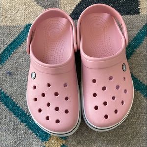 BARELY WORN CROCS Crocband II Petal Pink